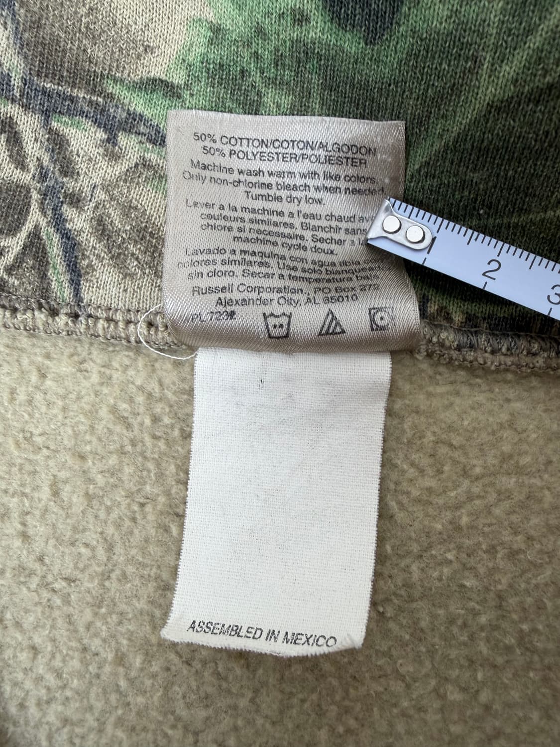 90s Forest Camouflage Quarter Sweatshirt 상품이미지4