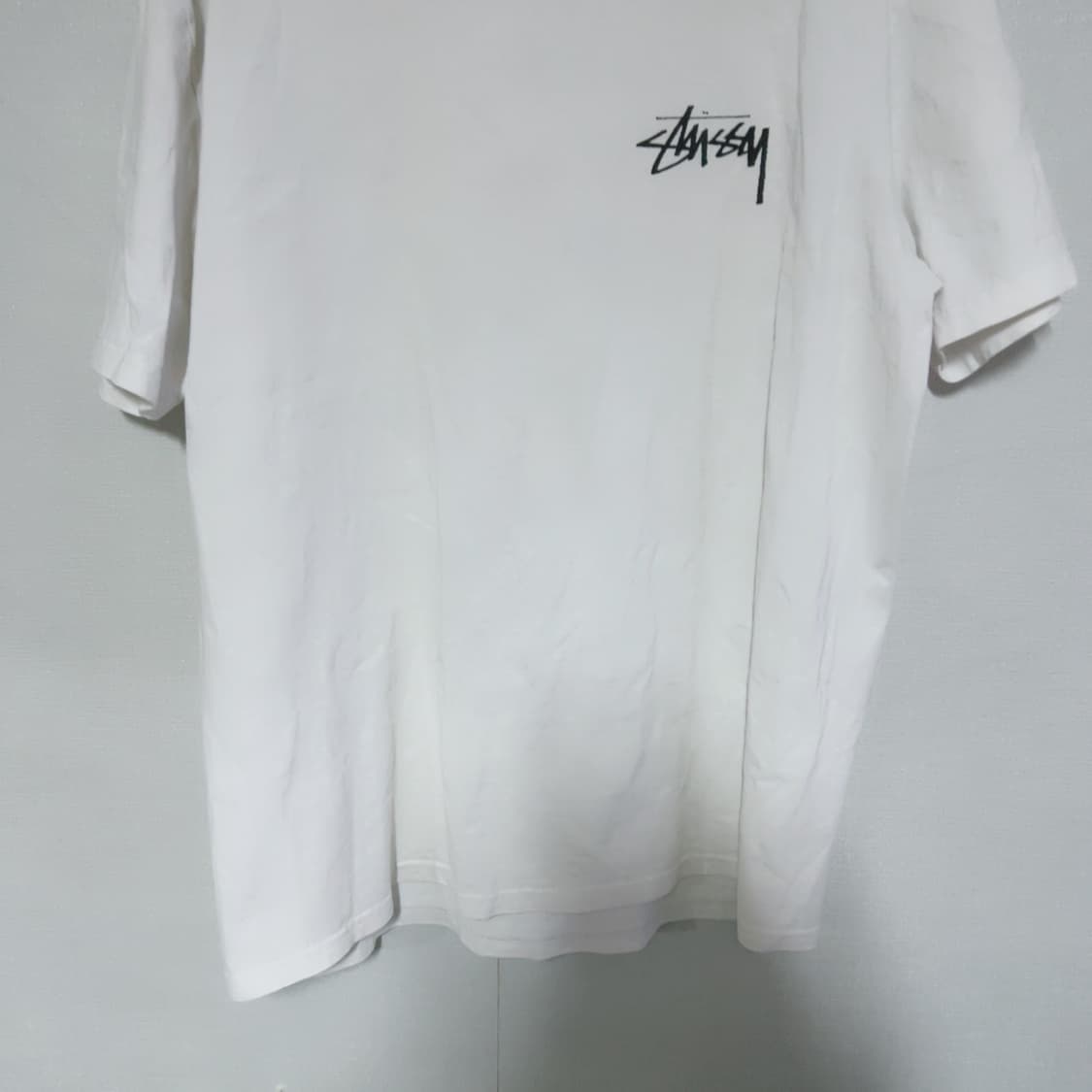 스투시 화이트 라이온프린팅 여름 공용 반팔티 상품이미지4
