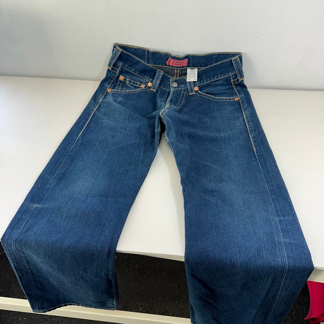 31 리바이스 타입1 진청 아이코닉 스트레이트 버튼플라이 데님팬츠 상품이미지6