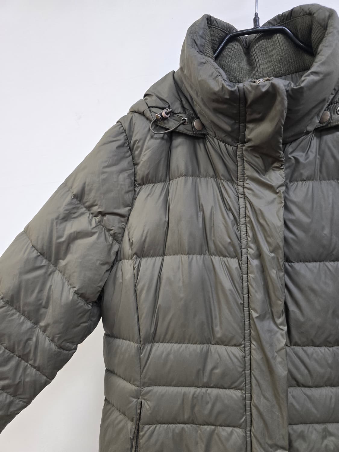 닥스 라인 예쁜 구스 롱패딩 카키 상품이미지5