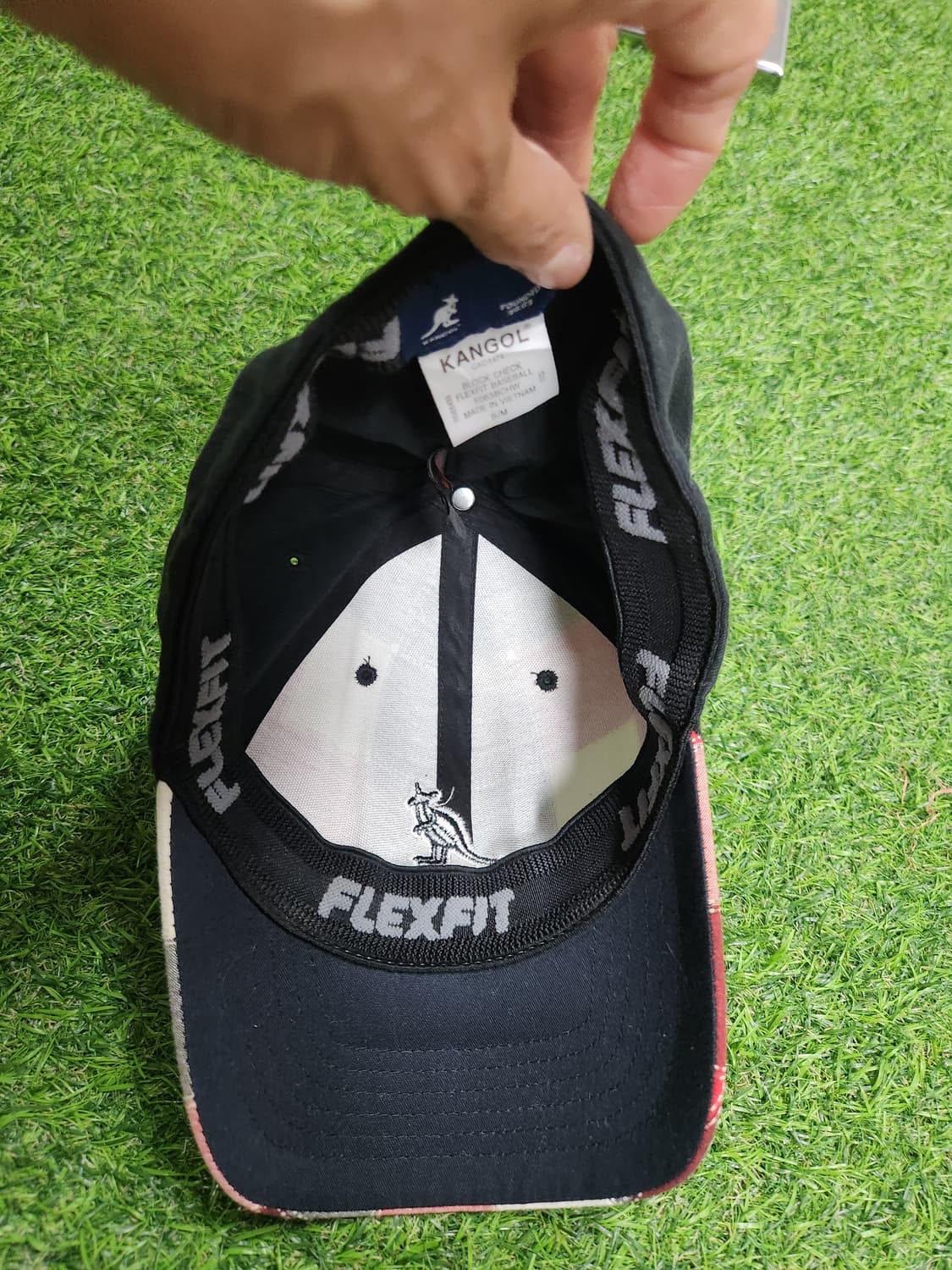 빈티지 KANGOL 블록체크 볼캡 🧢 레어템 찜각 상품이미지5