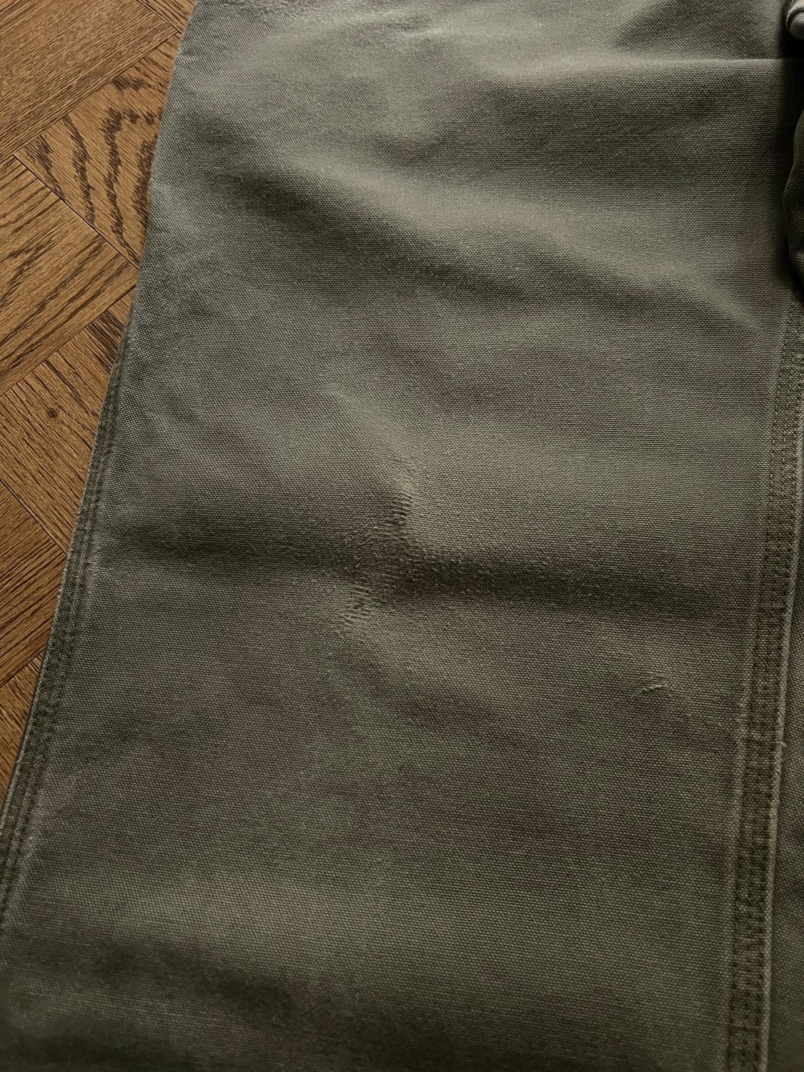 [32]칼하트 USA 빈티지 워싱 모스그린 카펜터 워크 팬츠 M8 상품이미지5