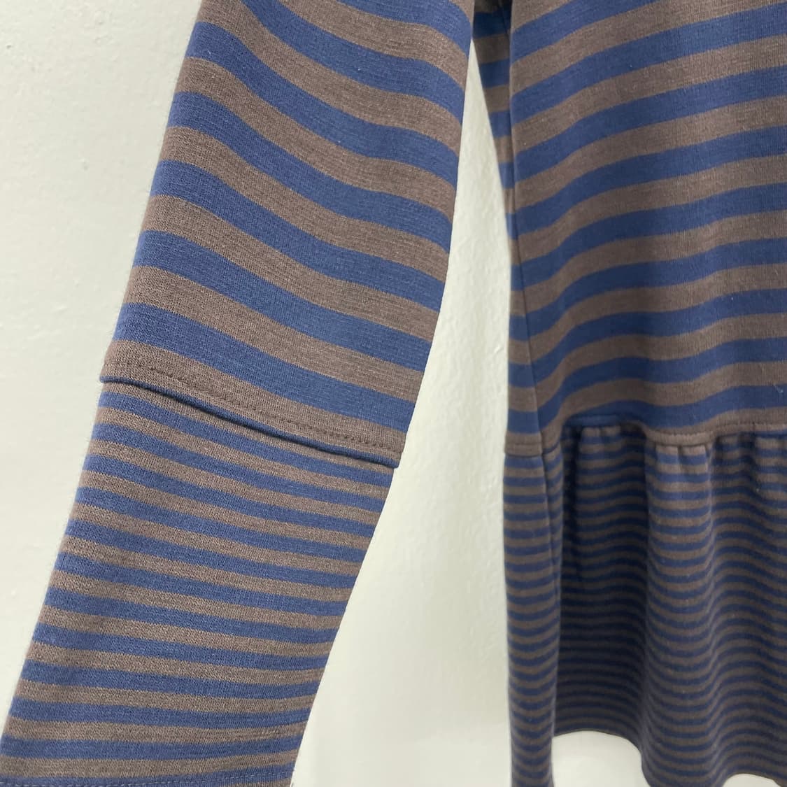 Ruffle Zip-Up stripe tunic 상품이미지3