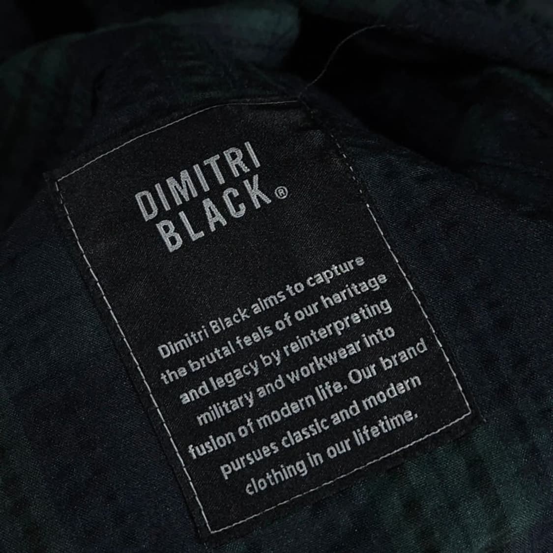 105 DIMITRI BLACK 디미트리블랙 시어서커 블랙와치 자켓 상품이미지7