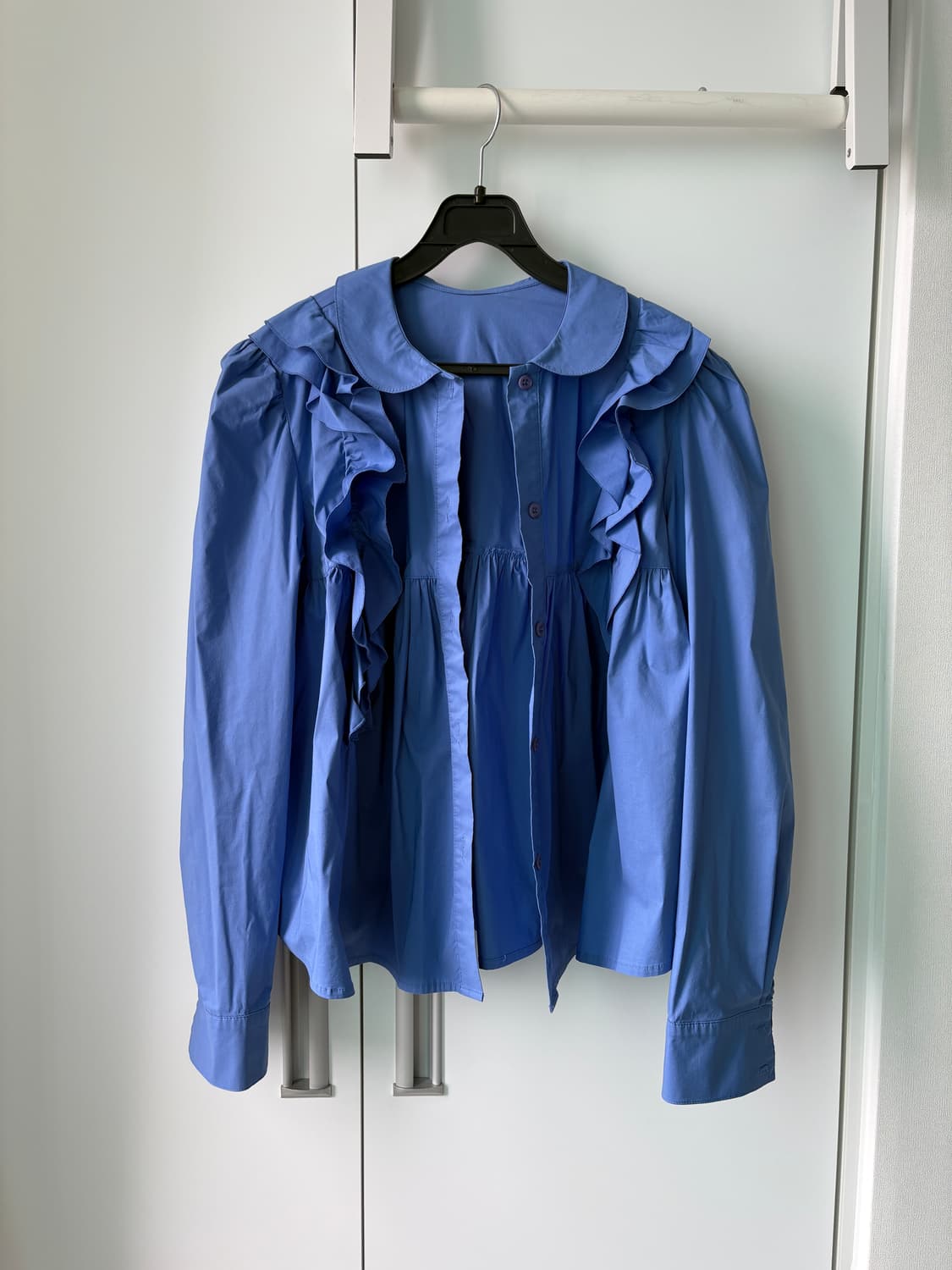 코스모스 ruffle  shirring shirts 상품이미지4