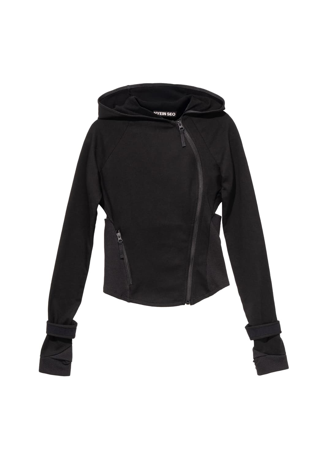 Hyein seo Hooded Asymmetric Zip Top 상품이미지1