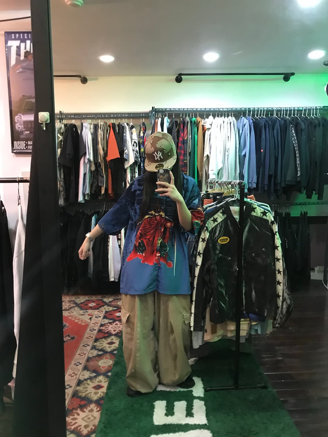 빈티지 오리엔탈 프린팅 반팔셔츠 상품이미지4