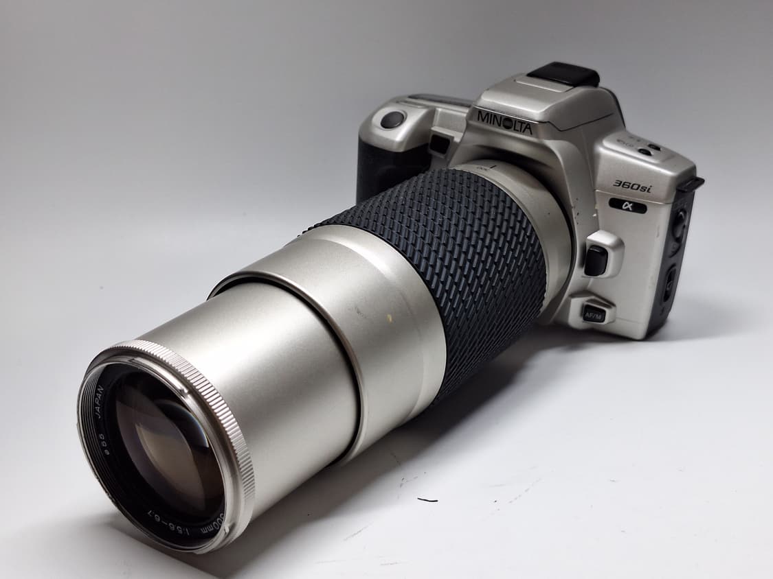 빈티지 필름카메라 풀세트/미놀타 a-360si 100-300mm 망원렌즈 상품이미지7