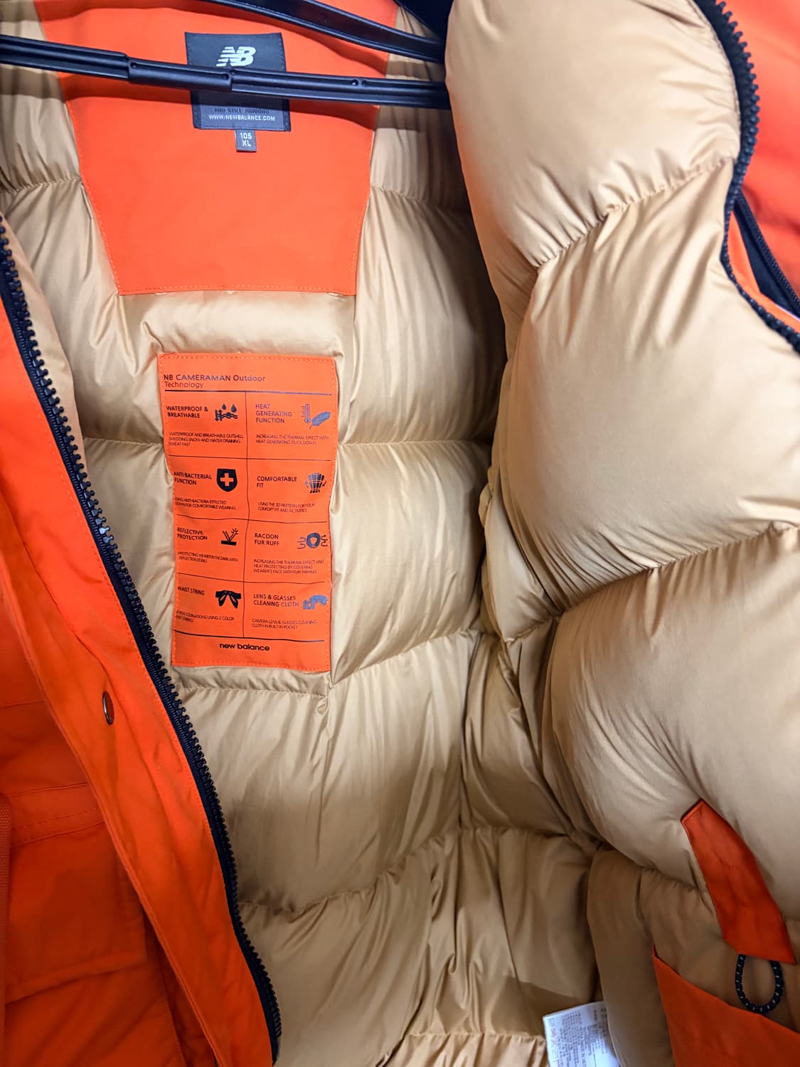 뉴발란스 카메라맨 패딩 xl 상품이미지3