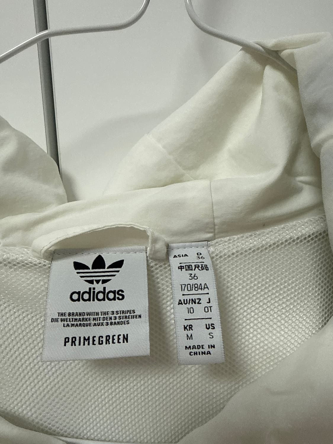 아디다스 여성 크롭 바람막이 윈드브레이커 상품이미지2