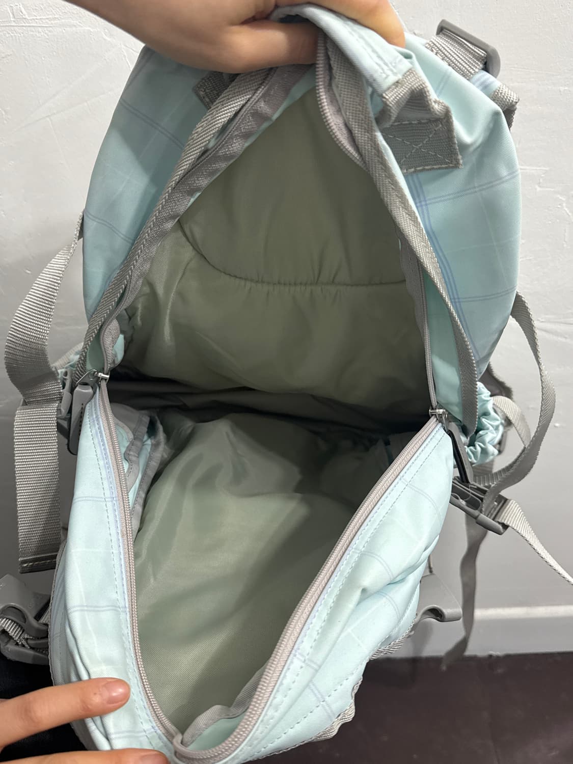 benetton check backpack 상품이미지3