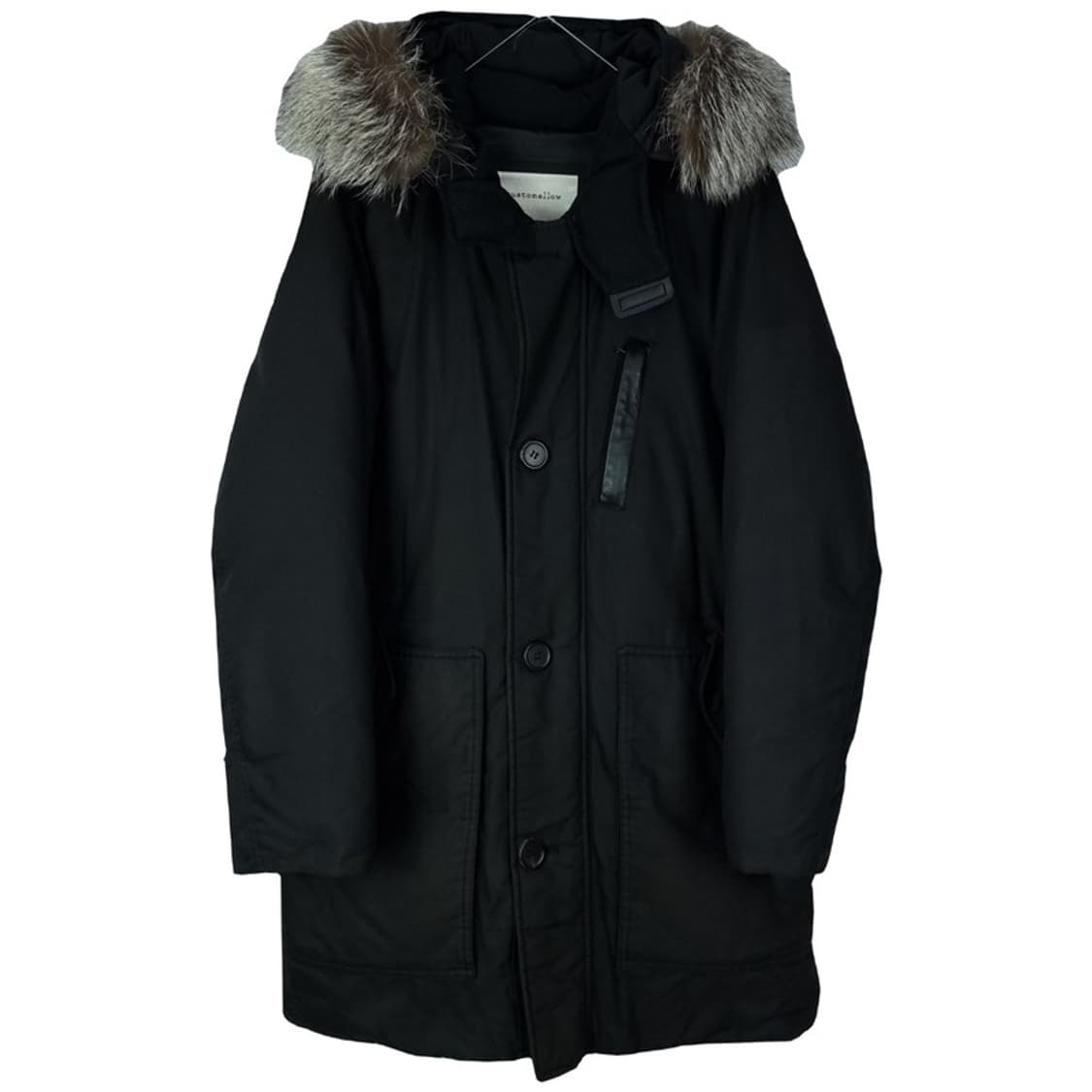 [커스텀멜로우] 폭스퍼 덕다운 야상 패딩 블랙 M17713 상품이미지2