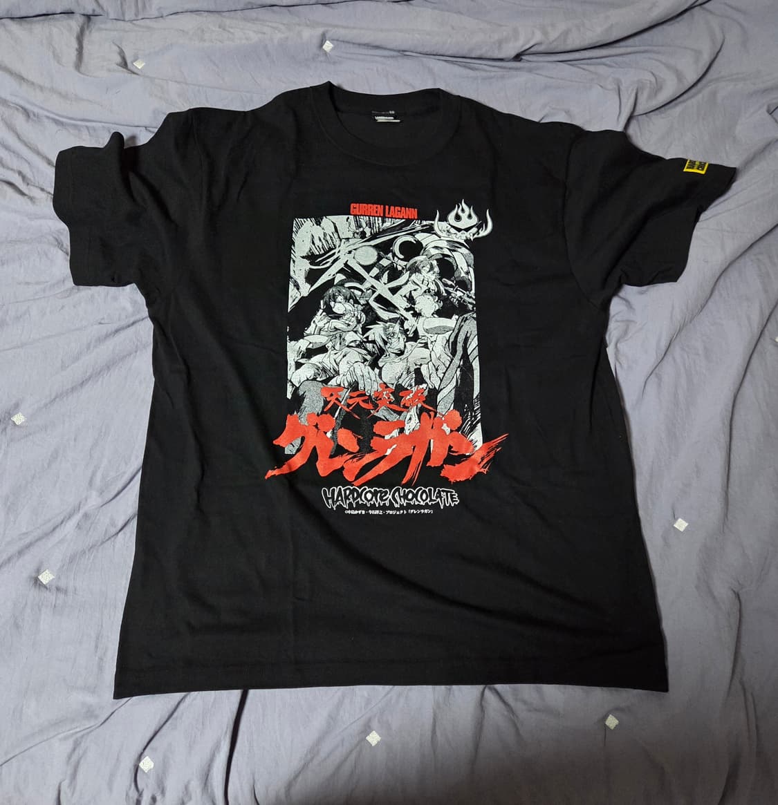 천원돌파 그렌라간 공식 반팔 티셔츠 블랙 XL 상품이미지1