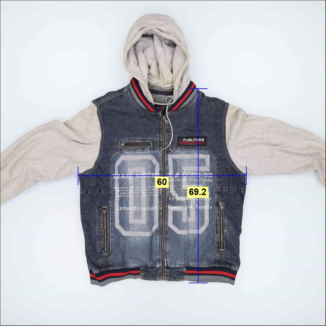100 Fubu 후드데님 자켓 0507H1 상품이미지10