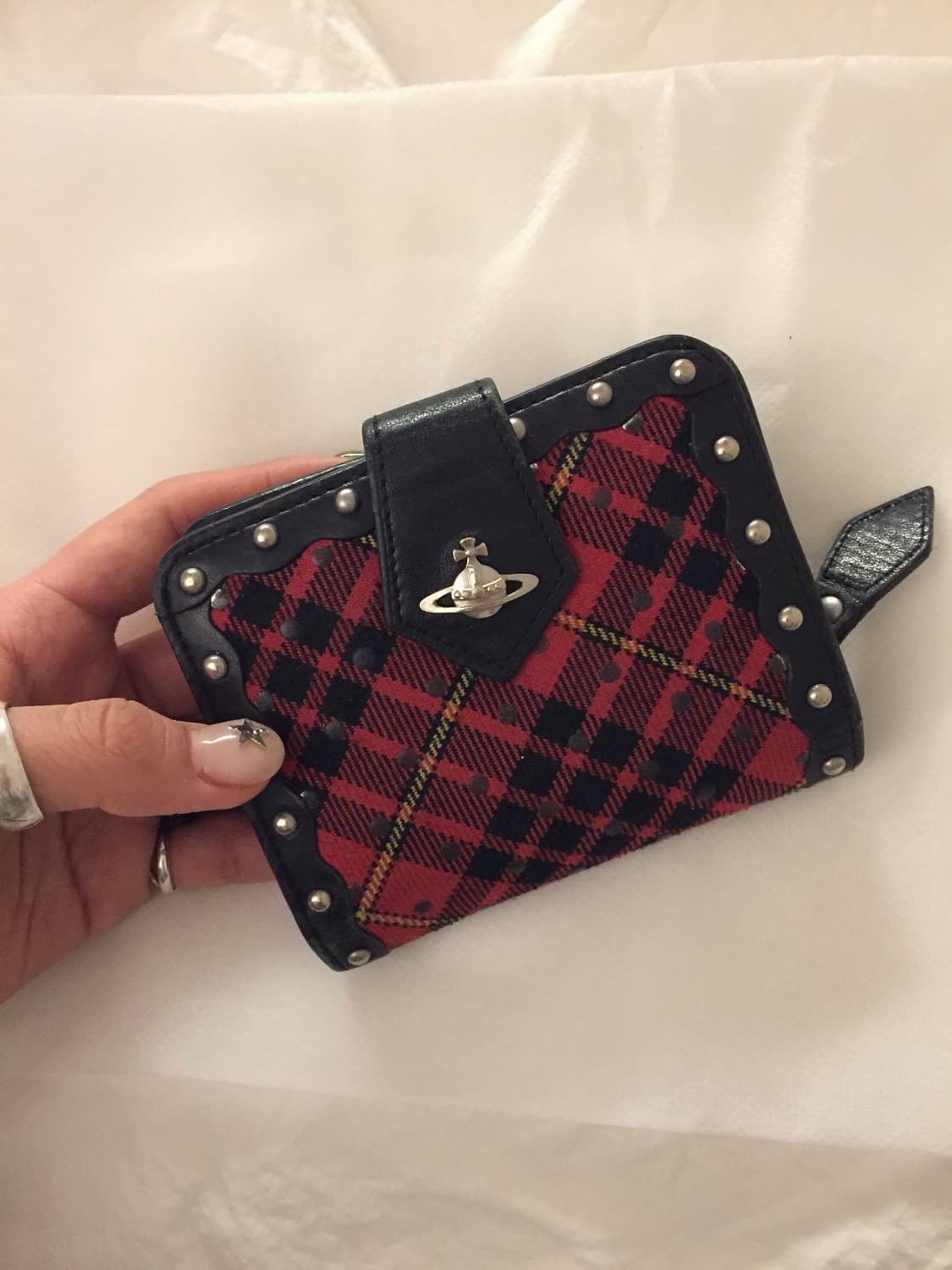 비비안웨스트우드 빈티지 체크 지갑 상품이미지2