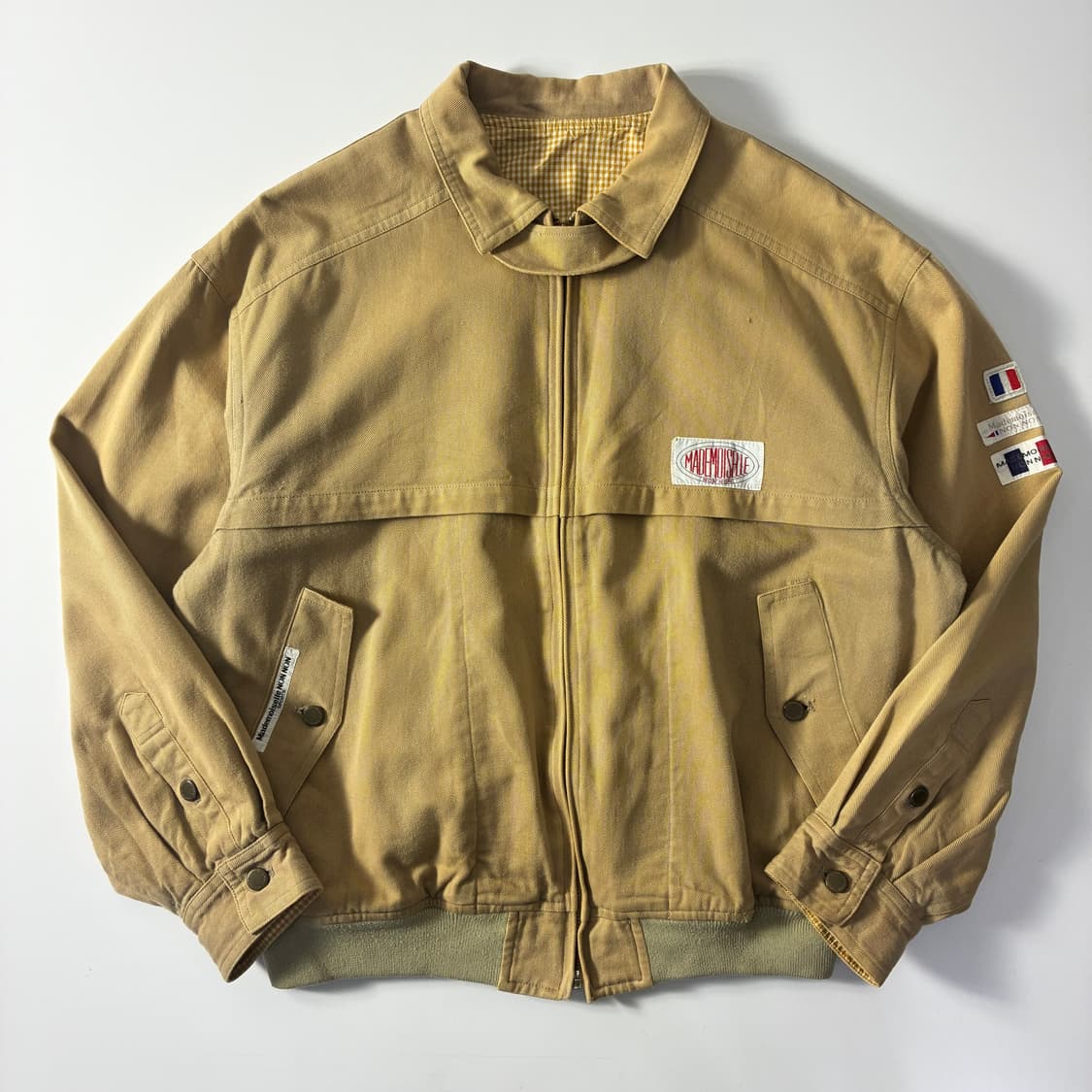 Japanese Vintage  마드무아젤 베이지 워크 봄버자켓   상품이미지2