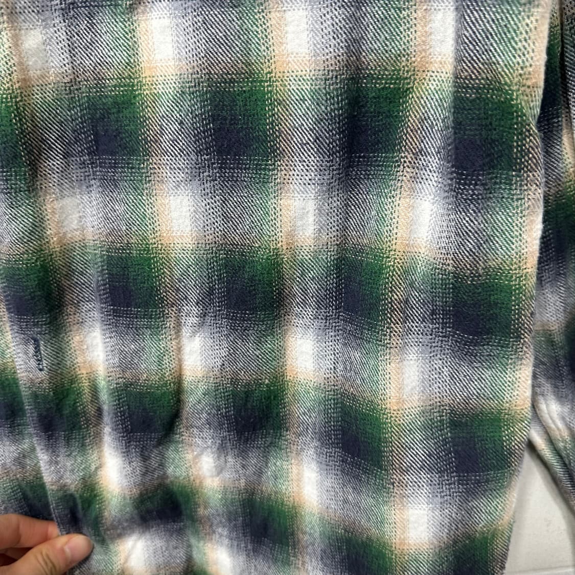 에스피오나지 옴브레 체크 셔츠 상품이미지5