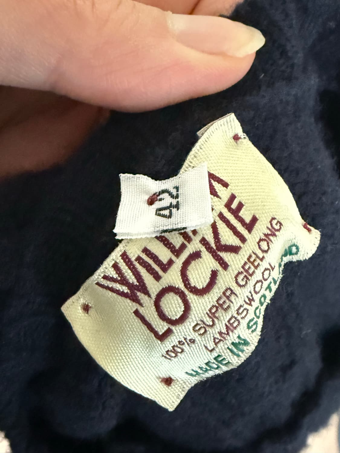 윌리엄로키 네이비 케이블 니트 42 상품이미지2