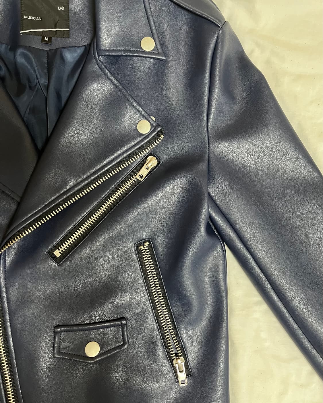 [M]라드뮤지션 에코 레더 라이더 자켓 상품이미지4