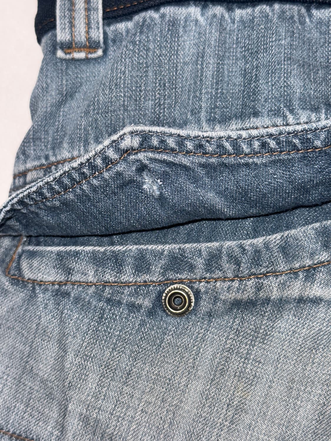 FUBU denim logo lettering patch bermuda  상품이미지6