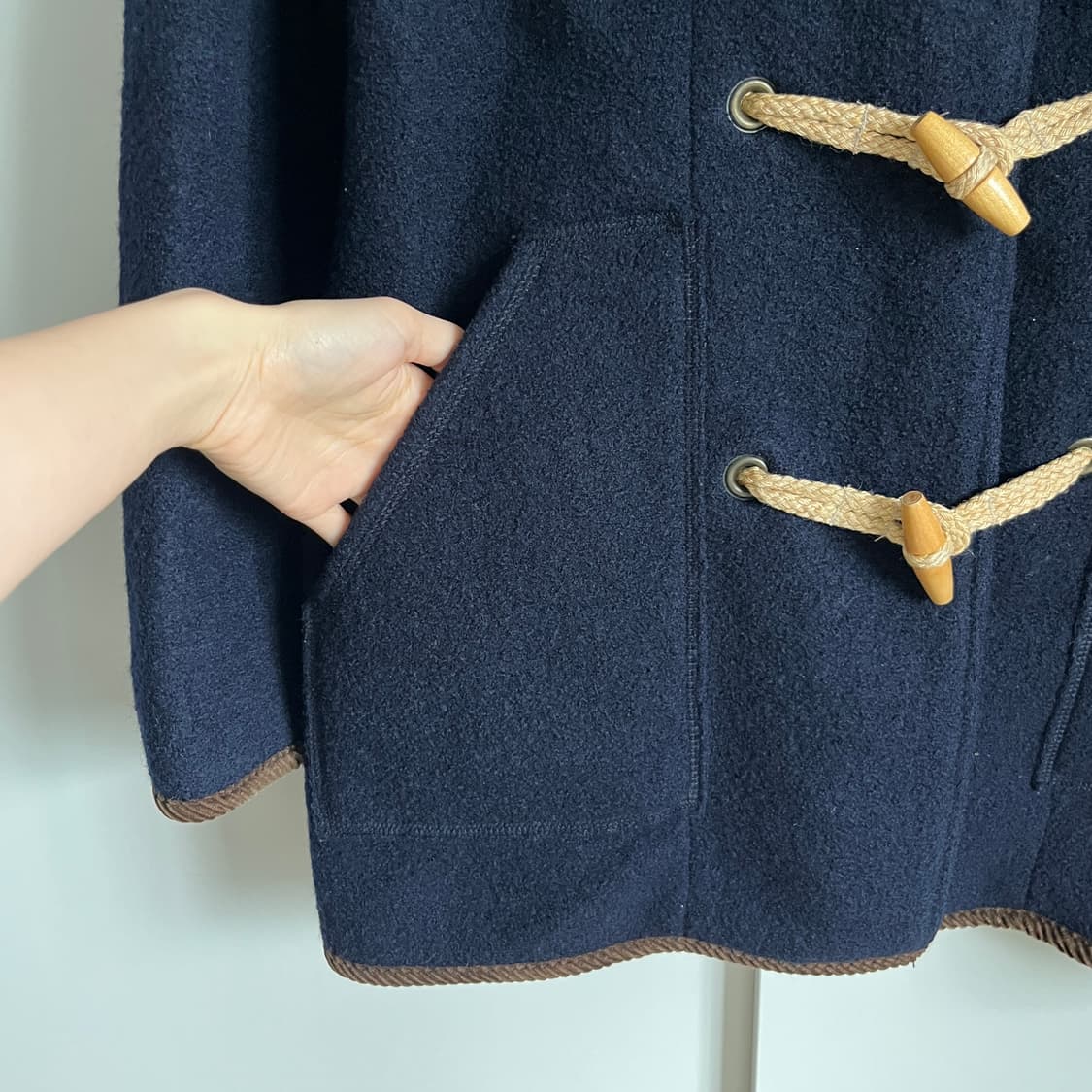 BLANC BLEU MINUIT wool 100% Duffle coat 상품이미지5