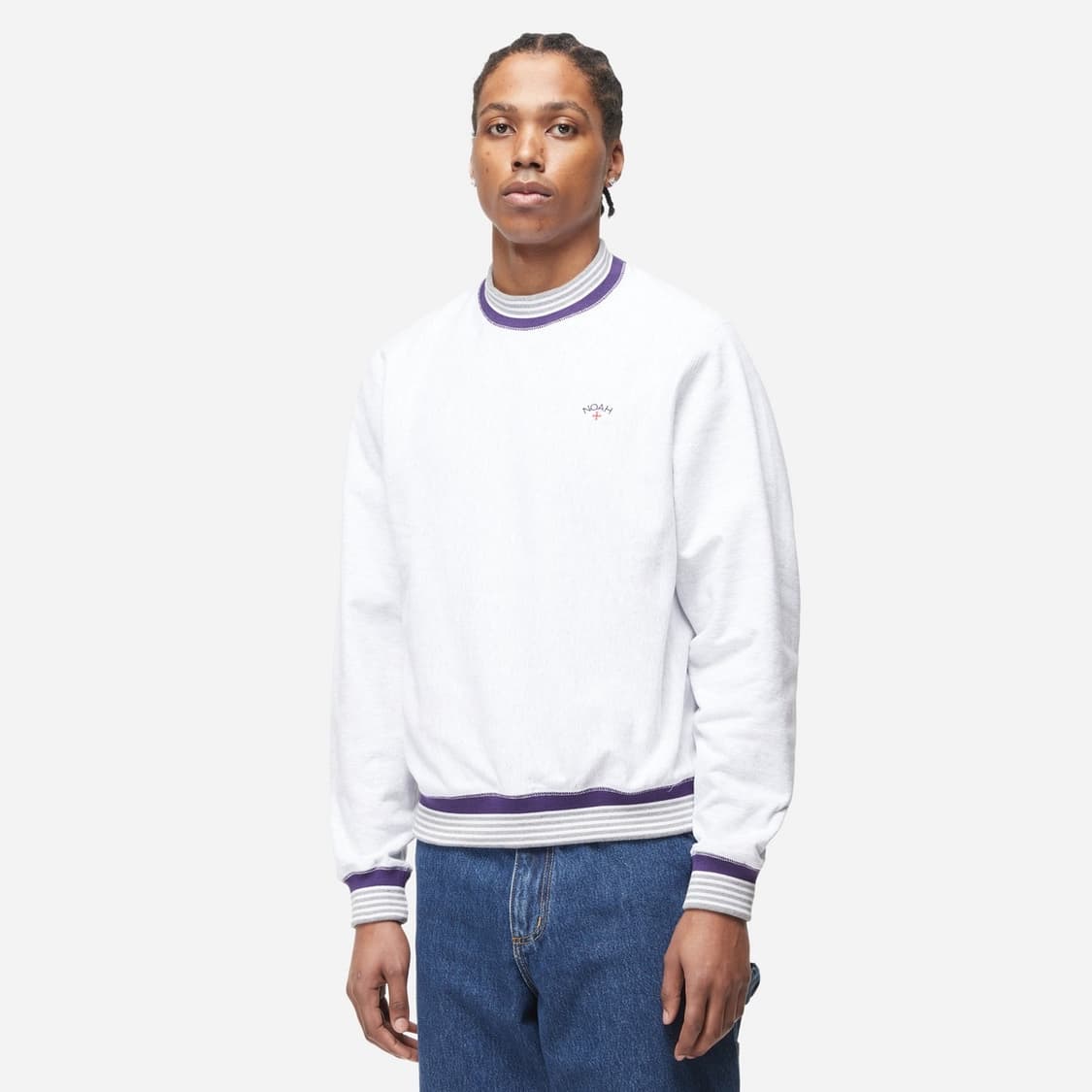 노아 Noah NYC 화이트멜란지 스웻셔츠 맨투맨 판매 상품이미지1