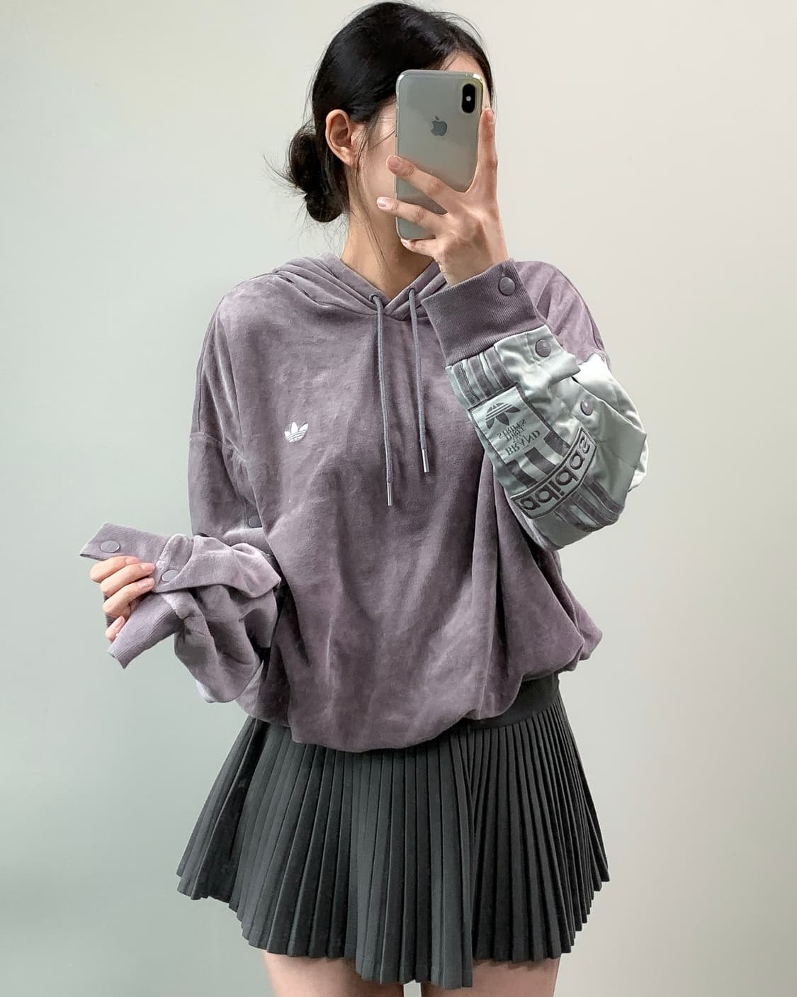 아디다스 벨벳 후드티  상품이미지2