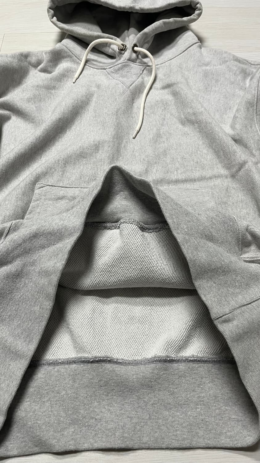 아웃스탠딩 리버스 헤비웨이트 후드 멜란지3% M 상품이미지6