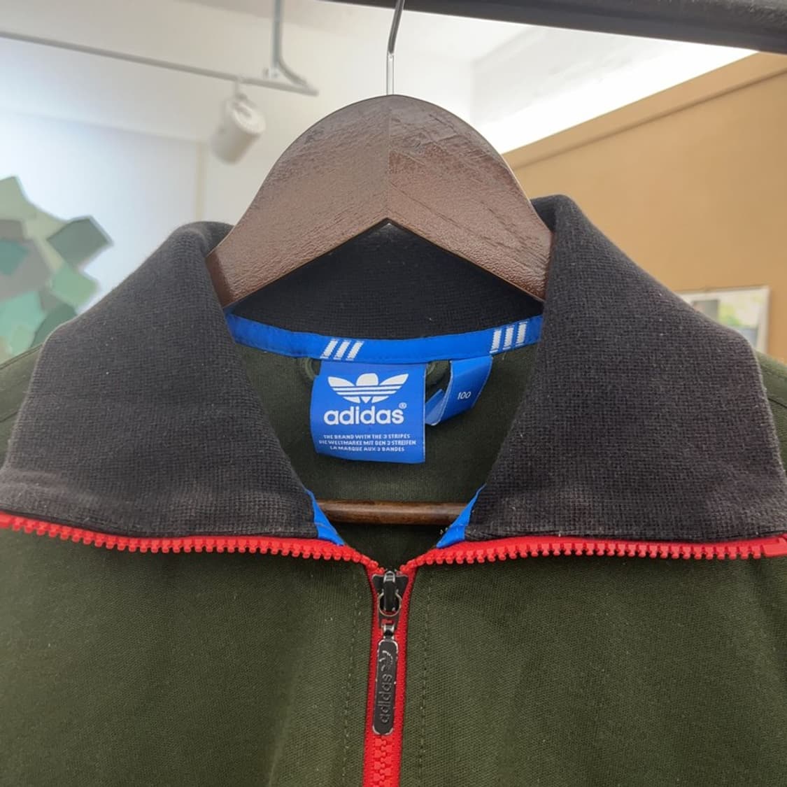 아디다스 레트로 빈티지 말차카키 집업 95 C09333 상품이미지8