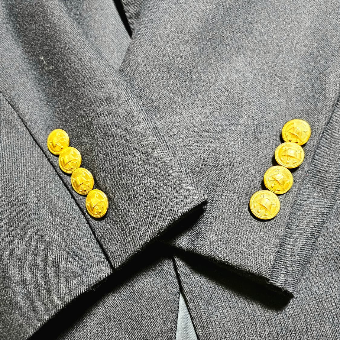 [100-105][폴로 랄프로렌]90's일본판 금장버튼 싱글 울 블레이져 상품이미지5