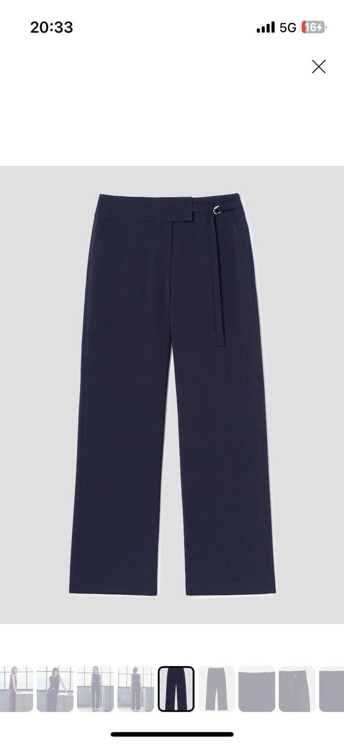 구호플러스 린넨스타일 네이비 슬랙스 상품이미지7