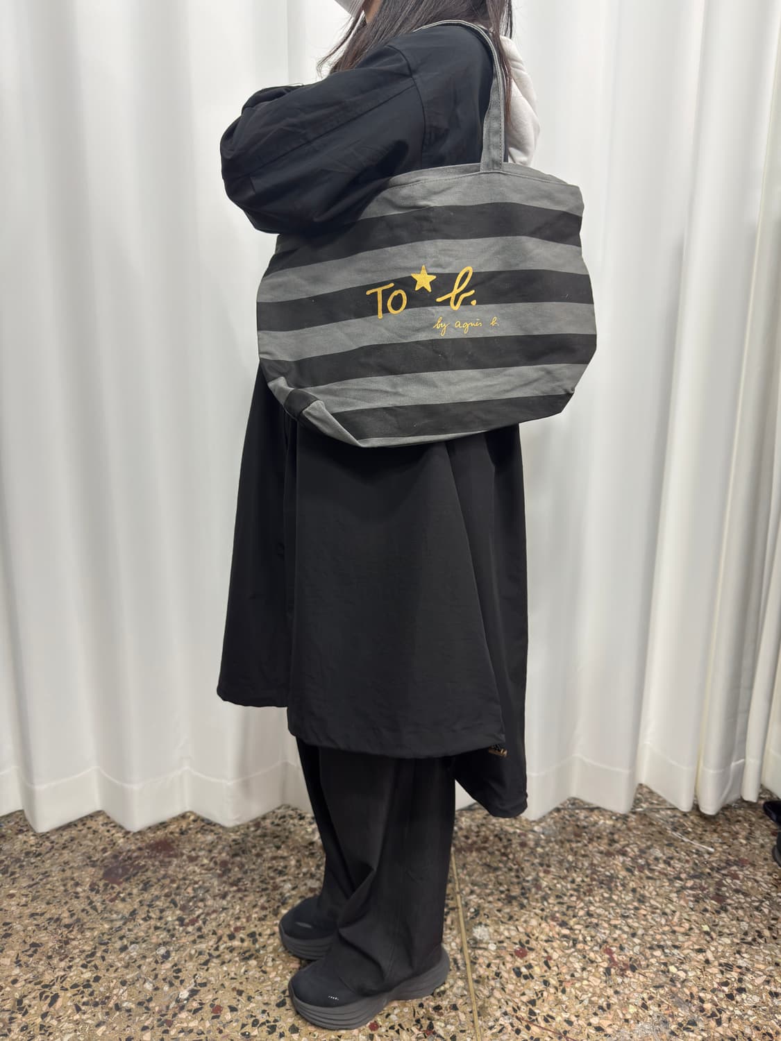 agnes b stripe bag 상품이미지2