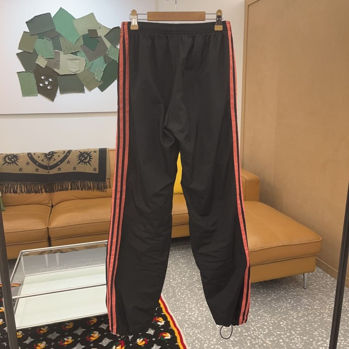아디다스 블랙핑크 우븐 트랙팬츠 츄리닝바지 90 C06401 상품이미지4