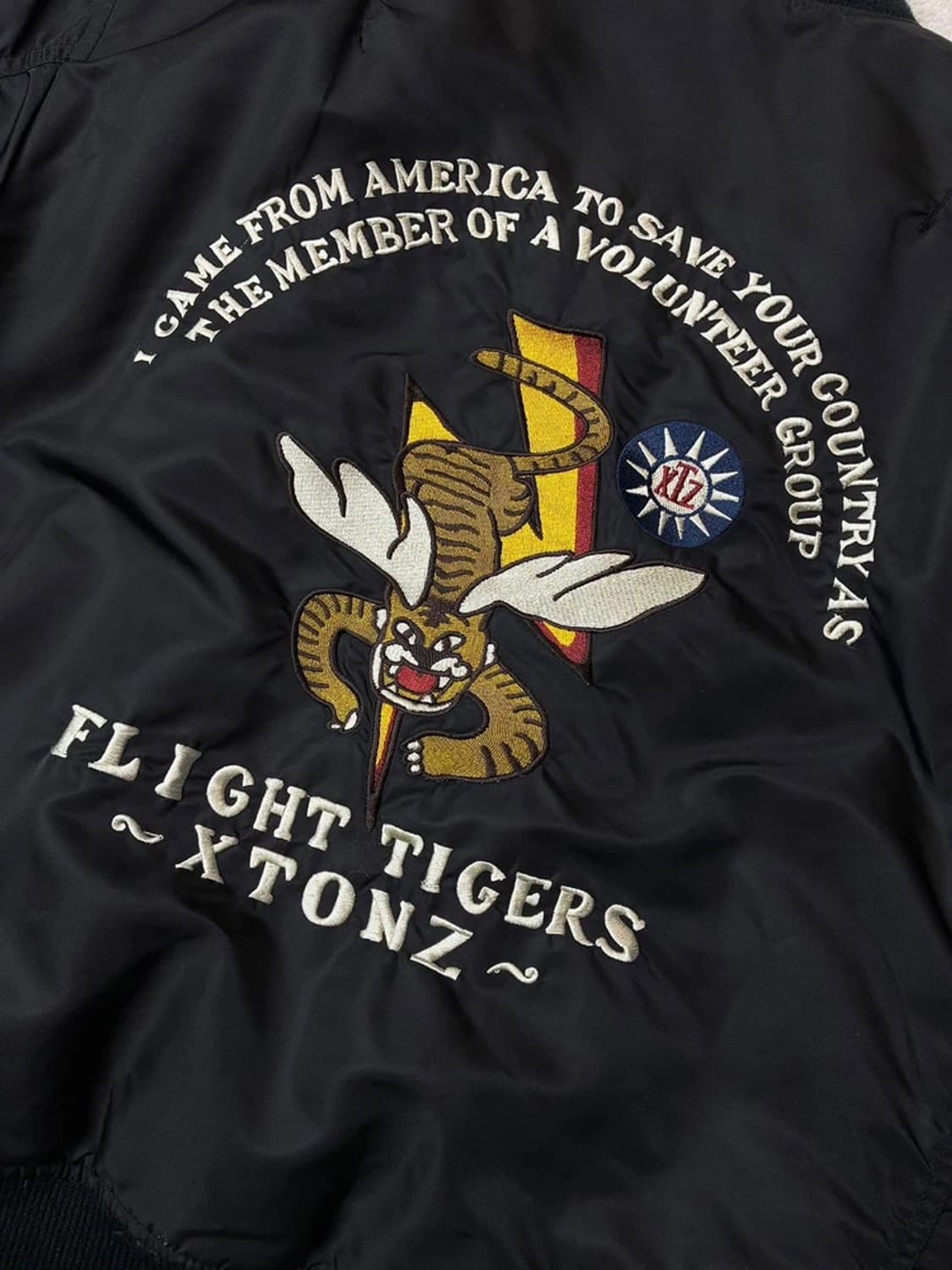 엑스톤즈 XTONZ Ma-1 패치 워크 플라이트 봄버 블루종 PN6047 상품이미지8