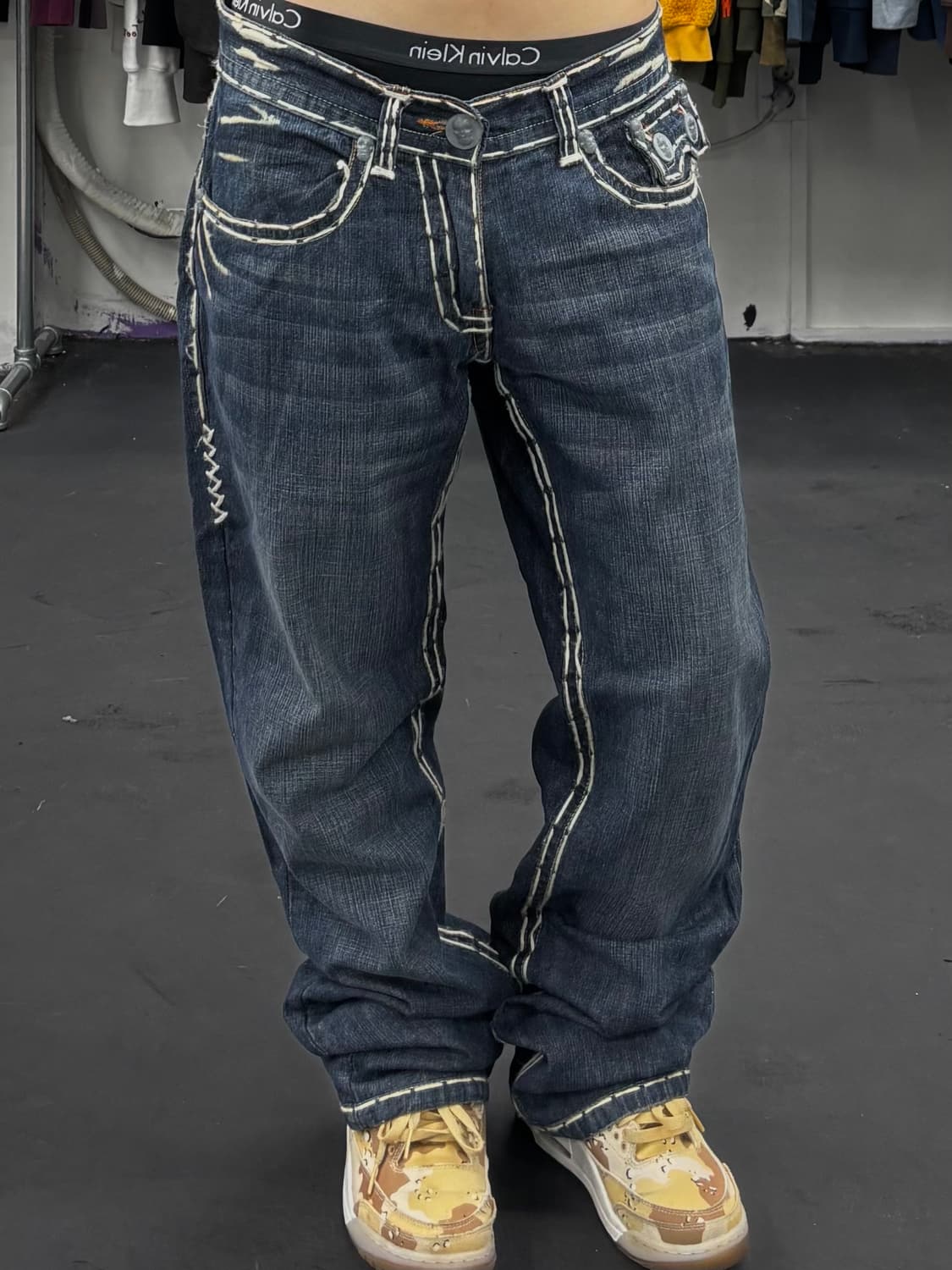 Laguna Beach 라구나비치 스컬 스티치 데님팬츠 상품이미지4