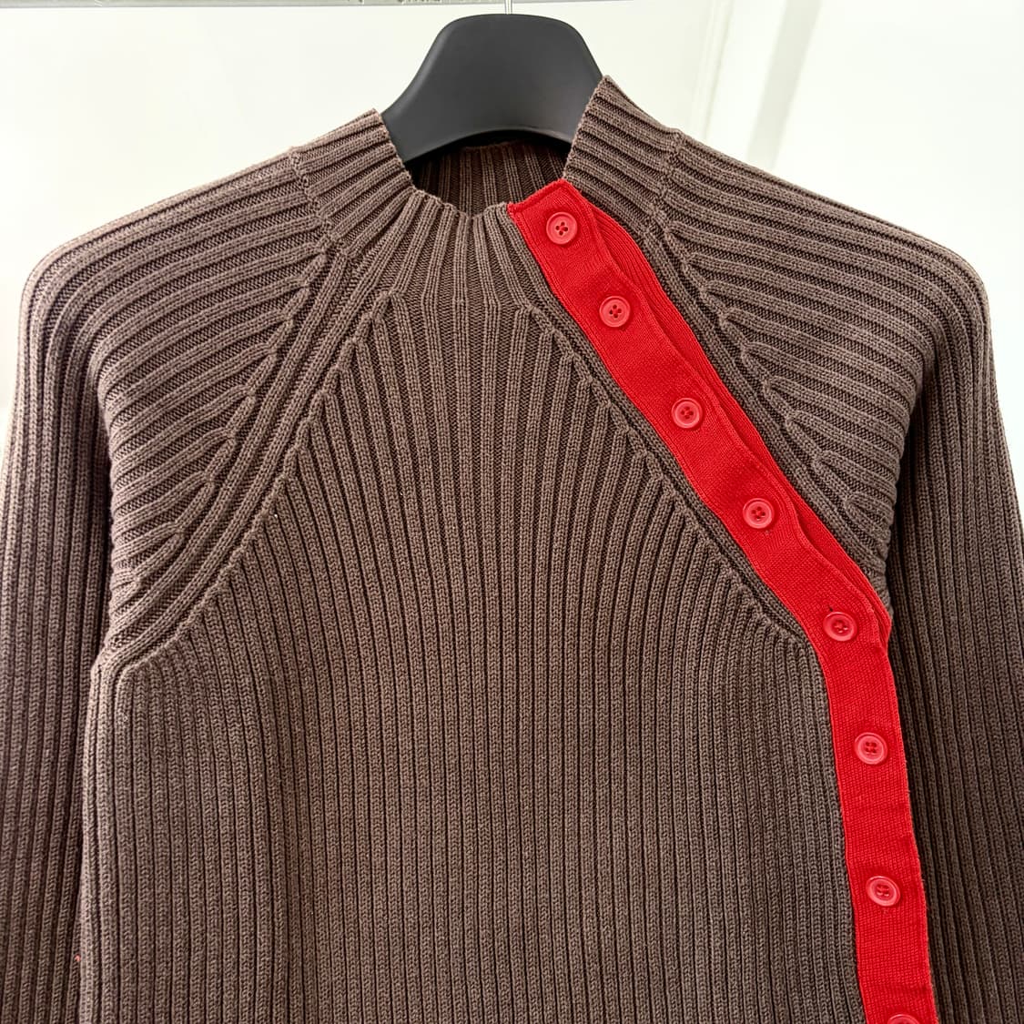 아르마니 익스체인지 사선 버튼 니트 상품이미지5