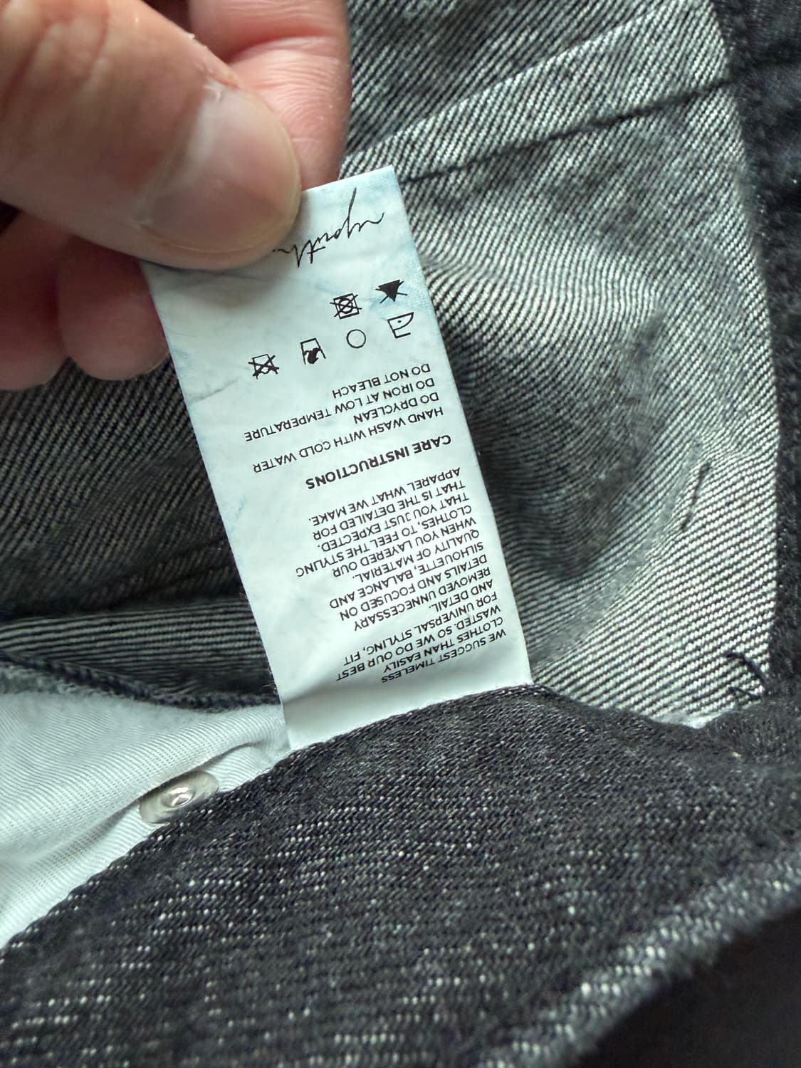 유스 데님 하프팬츠 블랙 M사이즈 상품이미지4