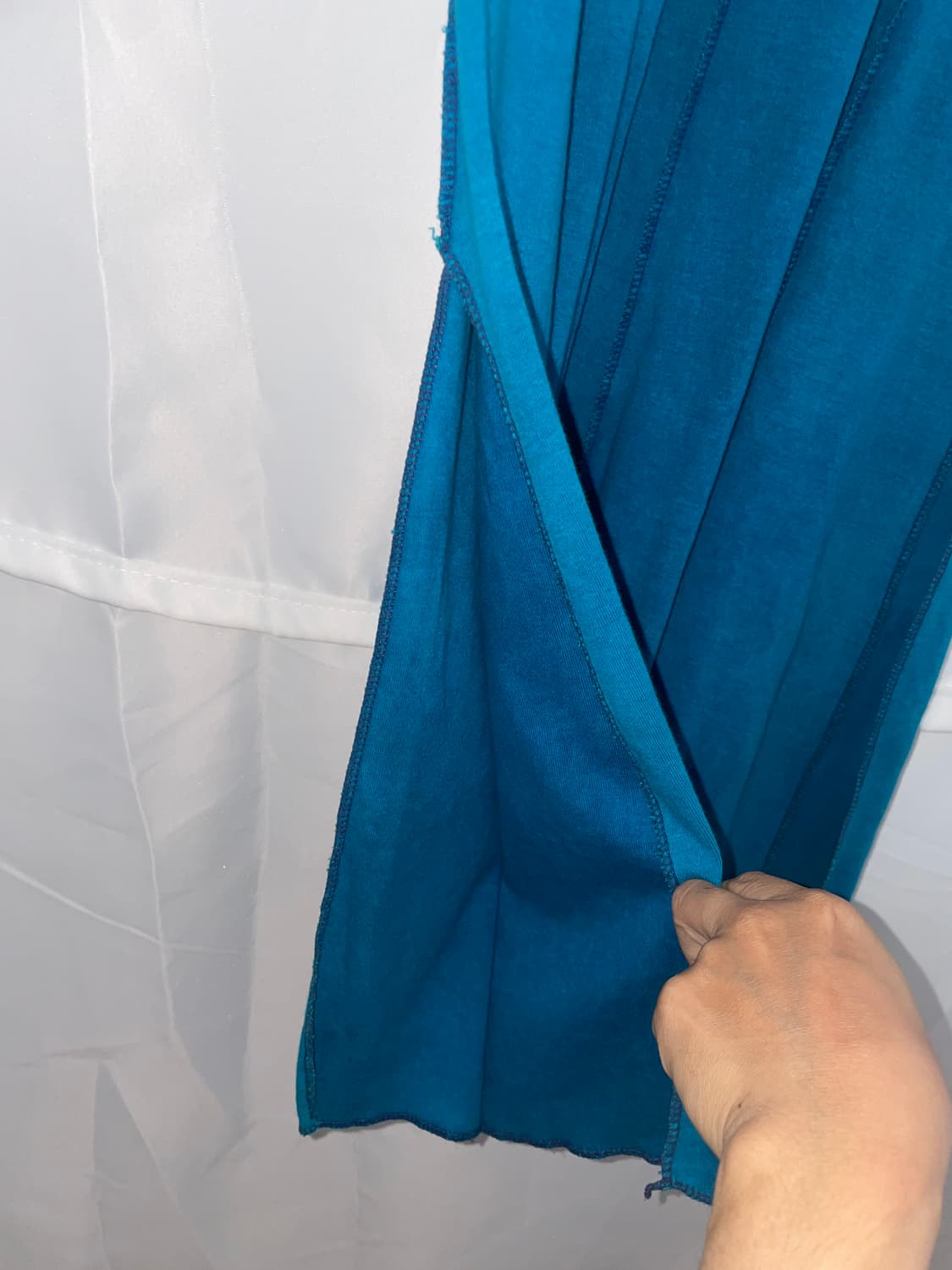 자수 비즈 탑 원피스  블루 2 상품이미지7