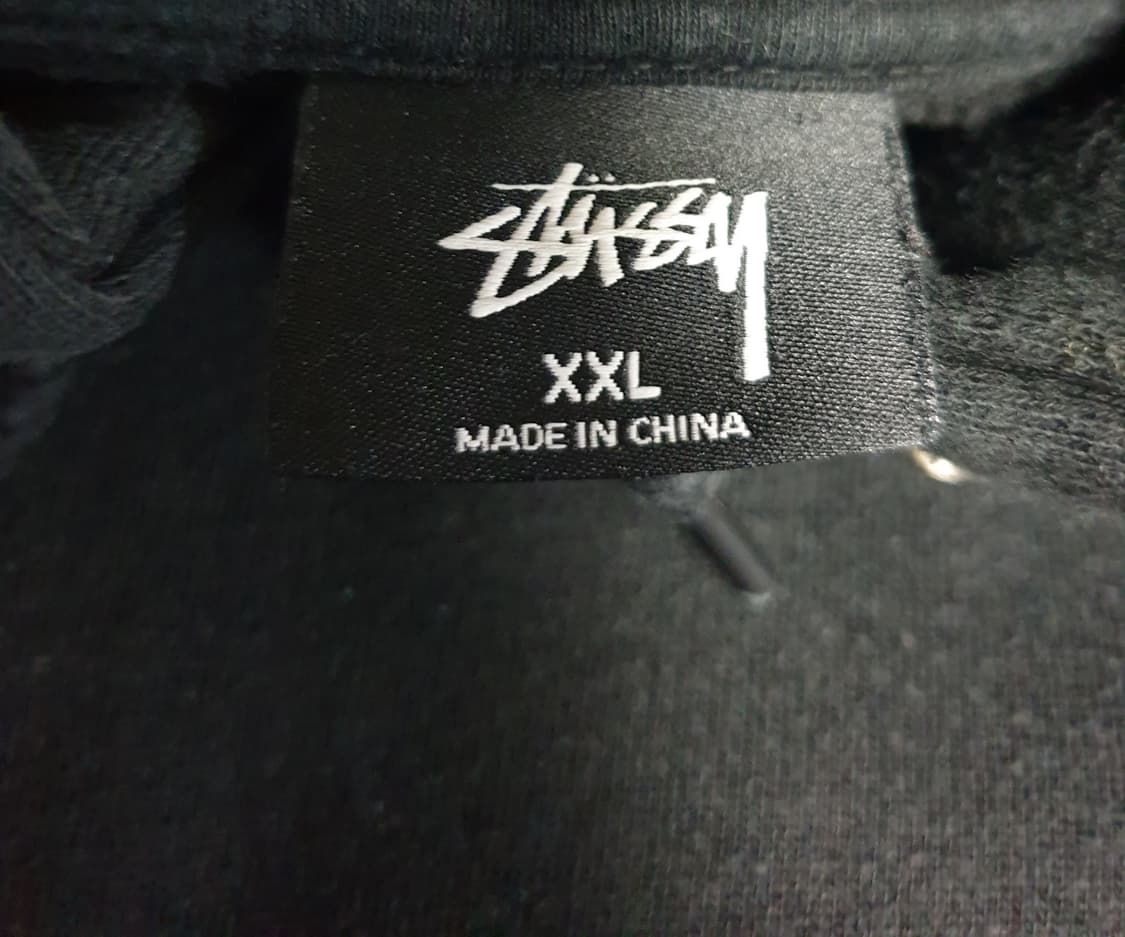 스투시 미드 스탁로고 후드티 블랙 (XXL) 상품이미지3