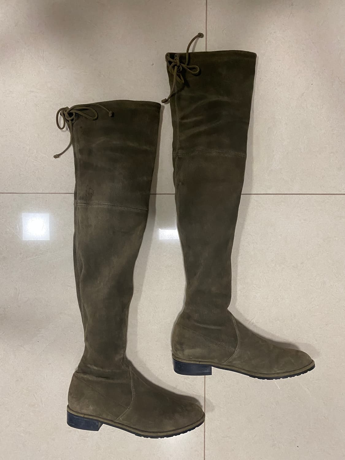 스튜어트 와이츠먼 로우랜드 스웨이드 부츠 36.5 상품이미지3