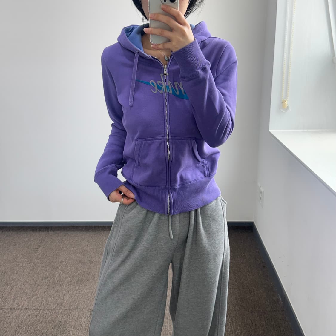 Nike 나이키 퍼플 후드집업  상품이미지2