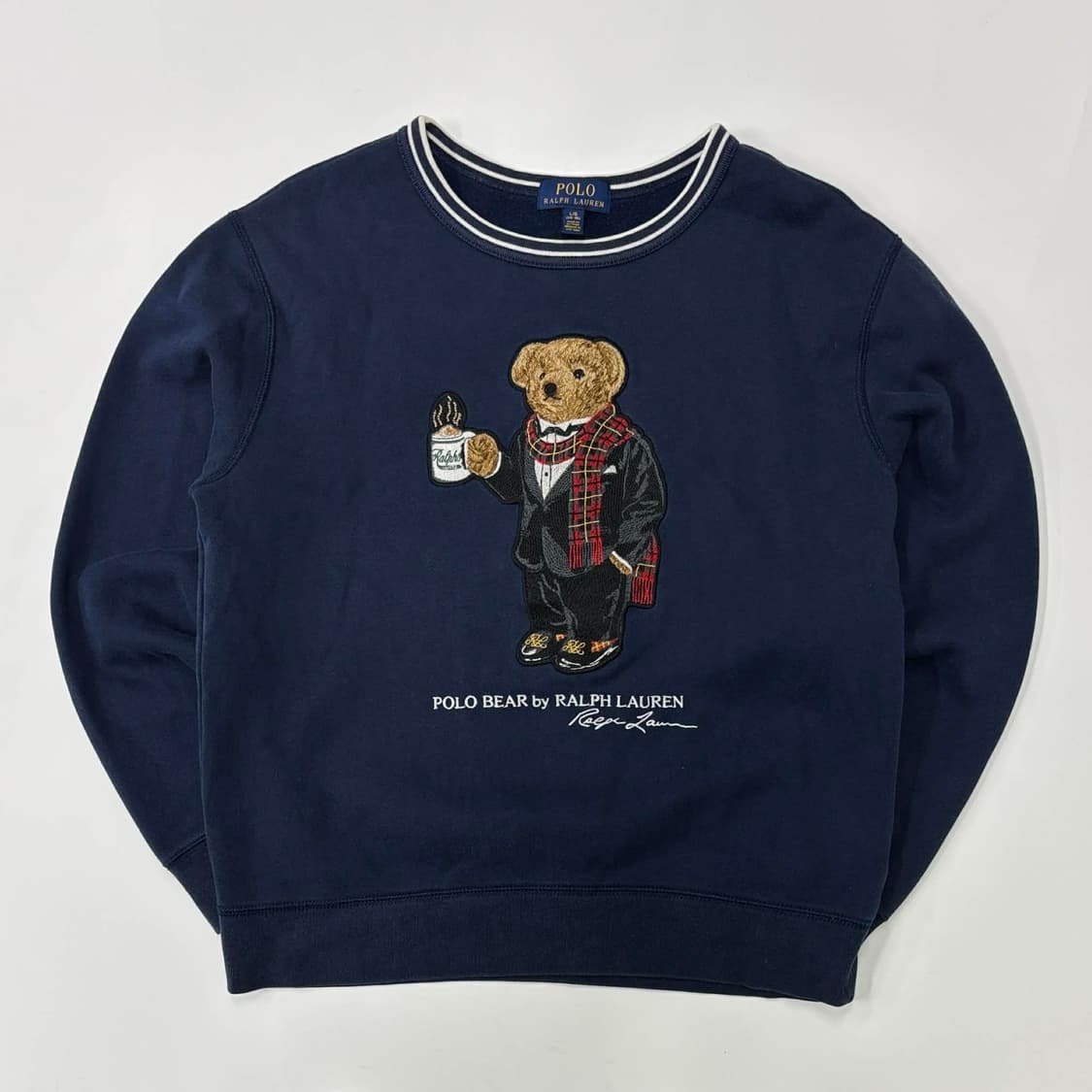 폴로 랄프로렌 코코아 폴로베어 네이비 스웨트셔츠 맨투맨(L) 상품이미지2