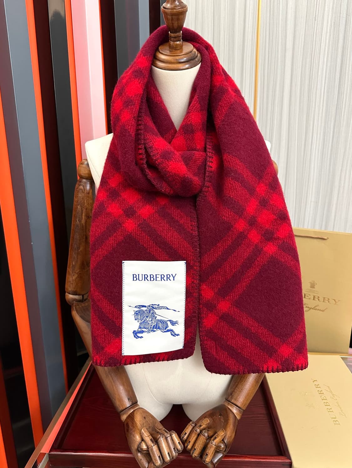 버버리 리버서블 스카프 100% 램스울
 상품이미지6