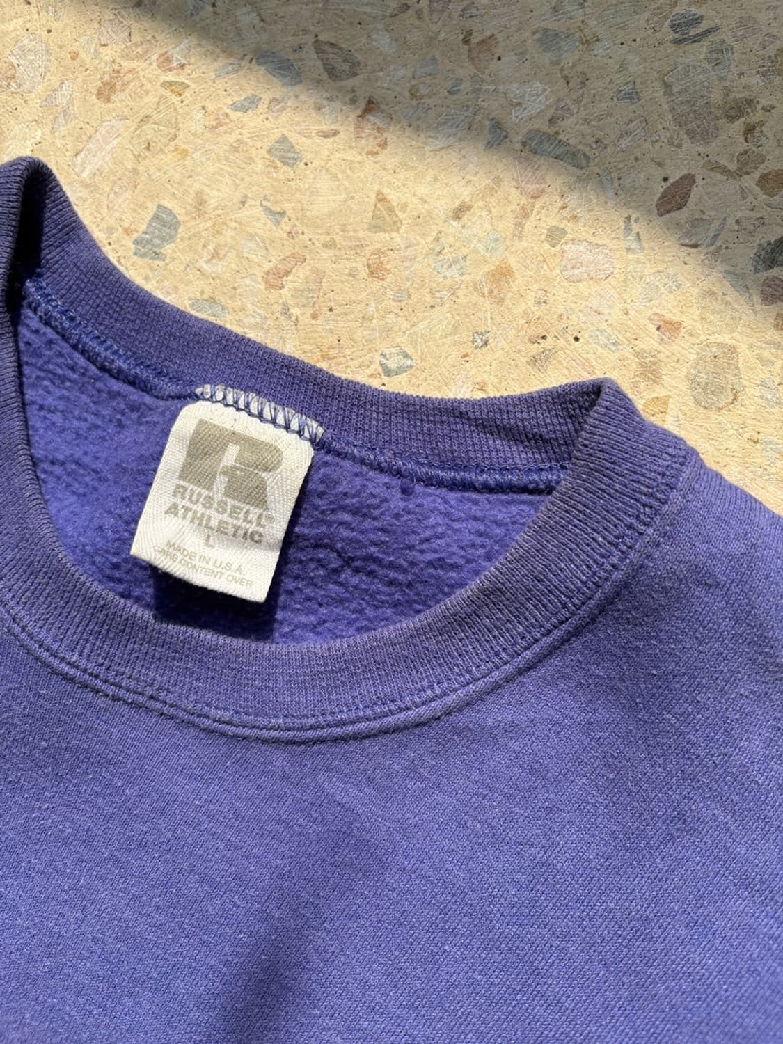 90‘s 러셀 맨투맨 퍼플 블루 블랭크 상품이미지5