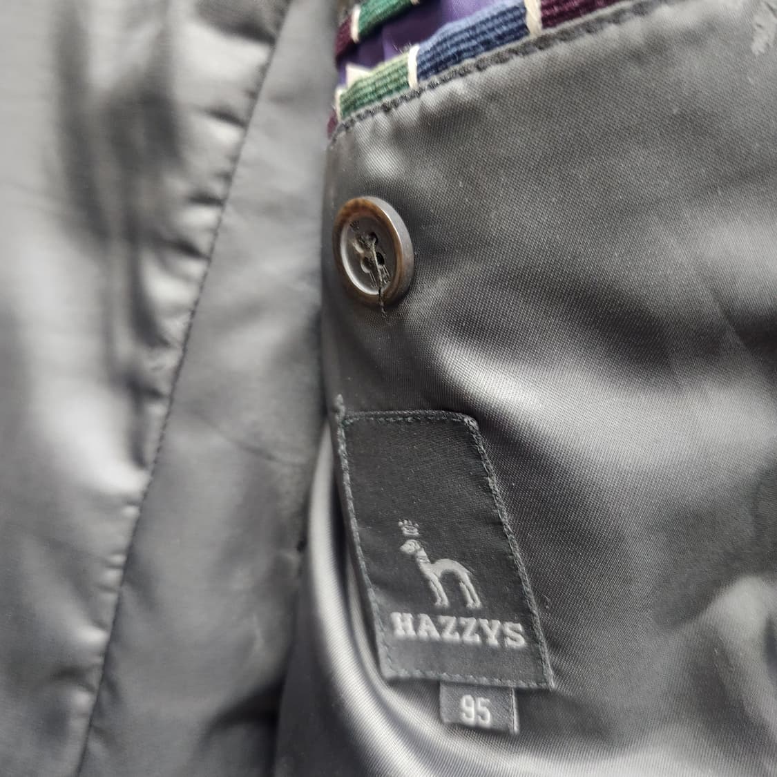 헤지스 로고 헤링본 패턴 울 블레이저 95(M) 상품이미지5