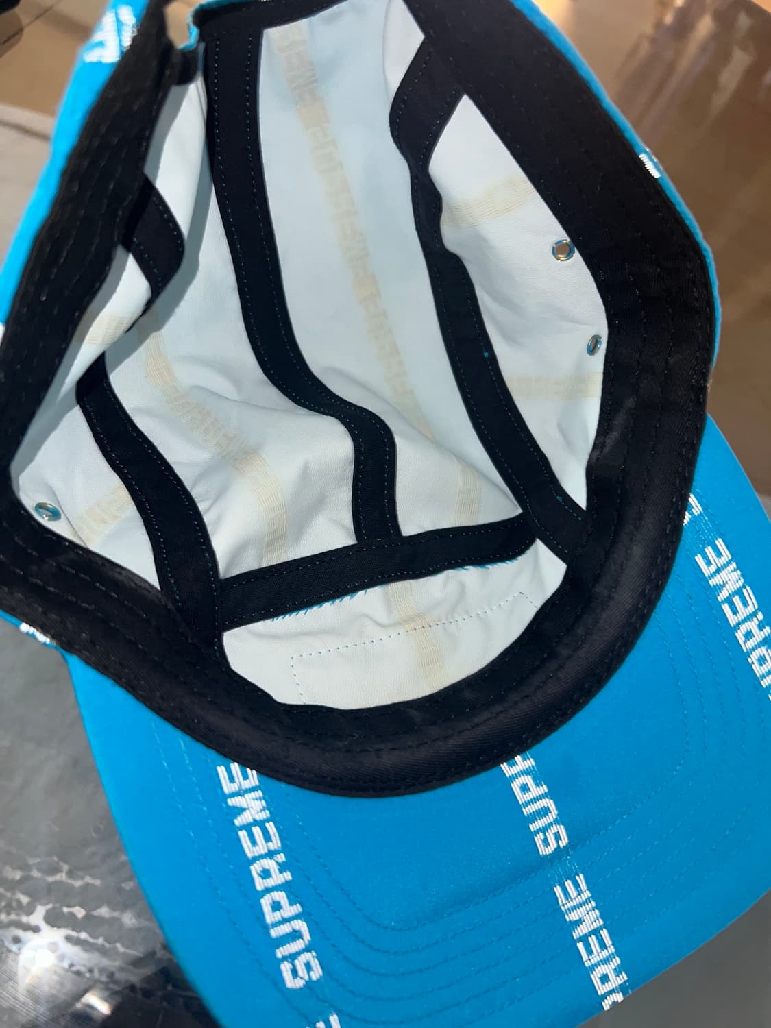 슈프림 볼캡 Supreme Reflective Text Camp Cap 상품이미지4