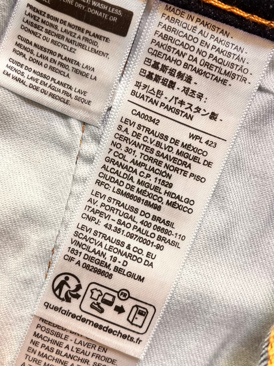 리바이스 502 데님팬츠 W29 L32 상품이미지5