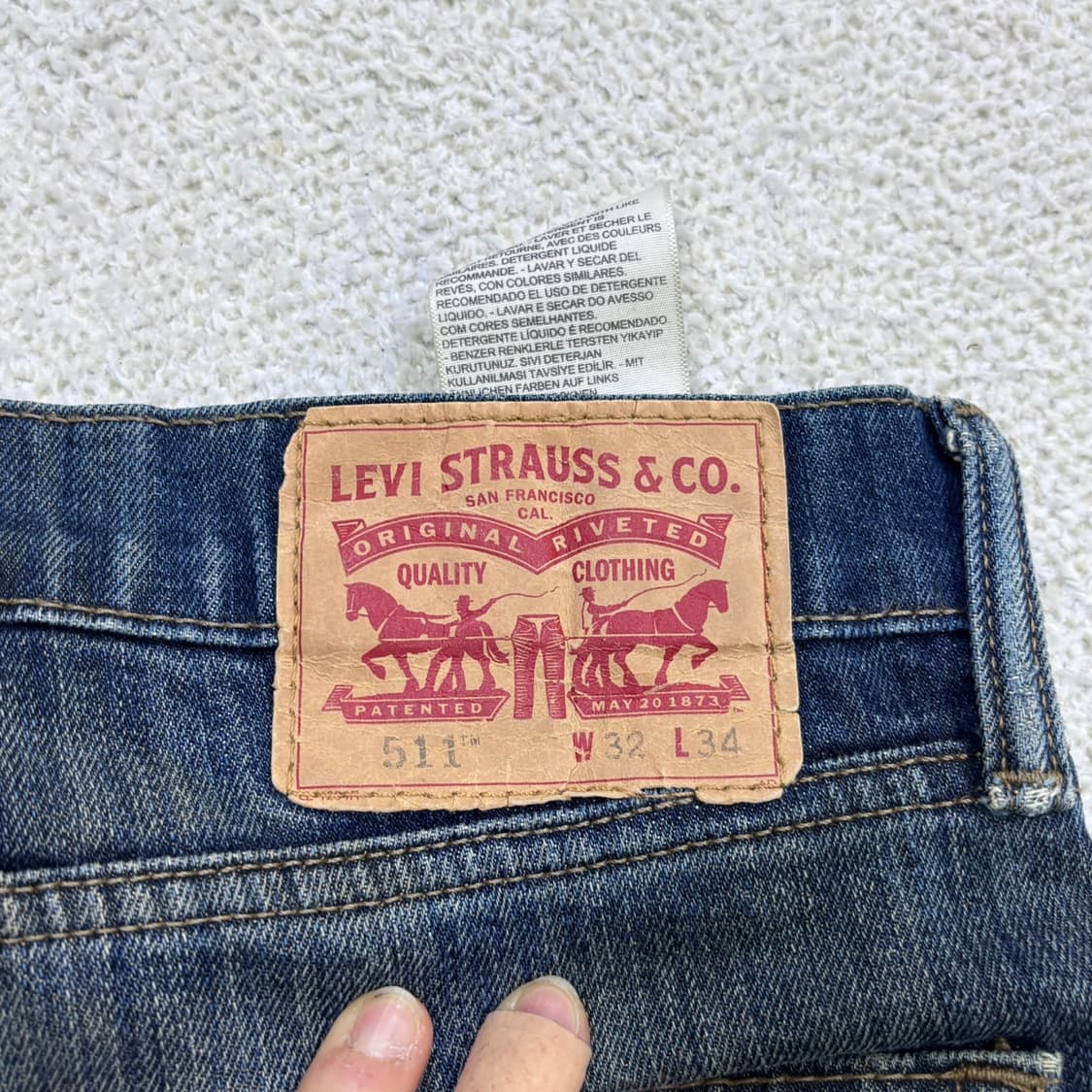 W32 L34 리바이스 511 데님 팬츠 0427E 상품이미지3