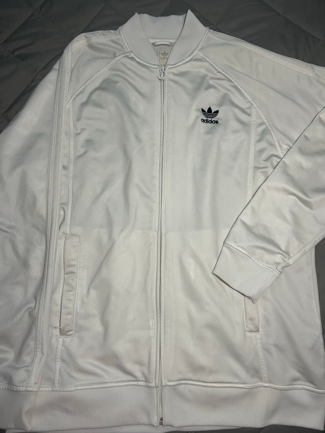 대대장🤍 올 화이트 흰색 아디다스 져지 상품이미지3