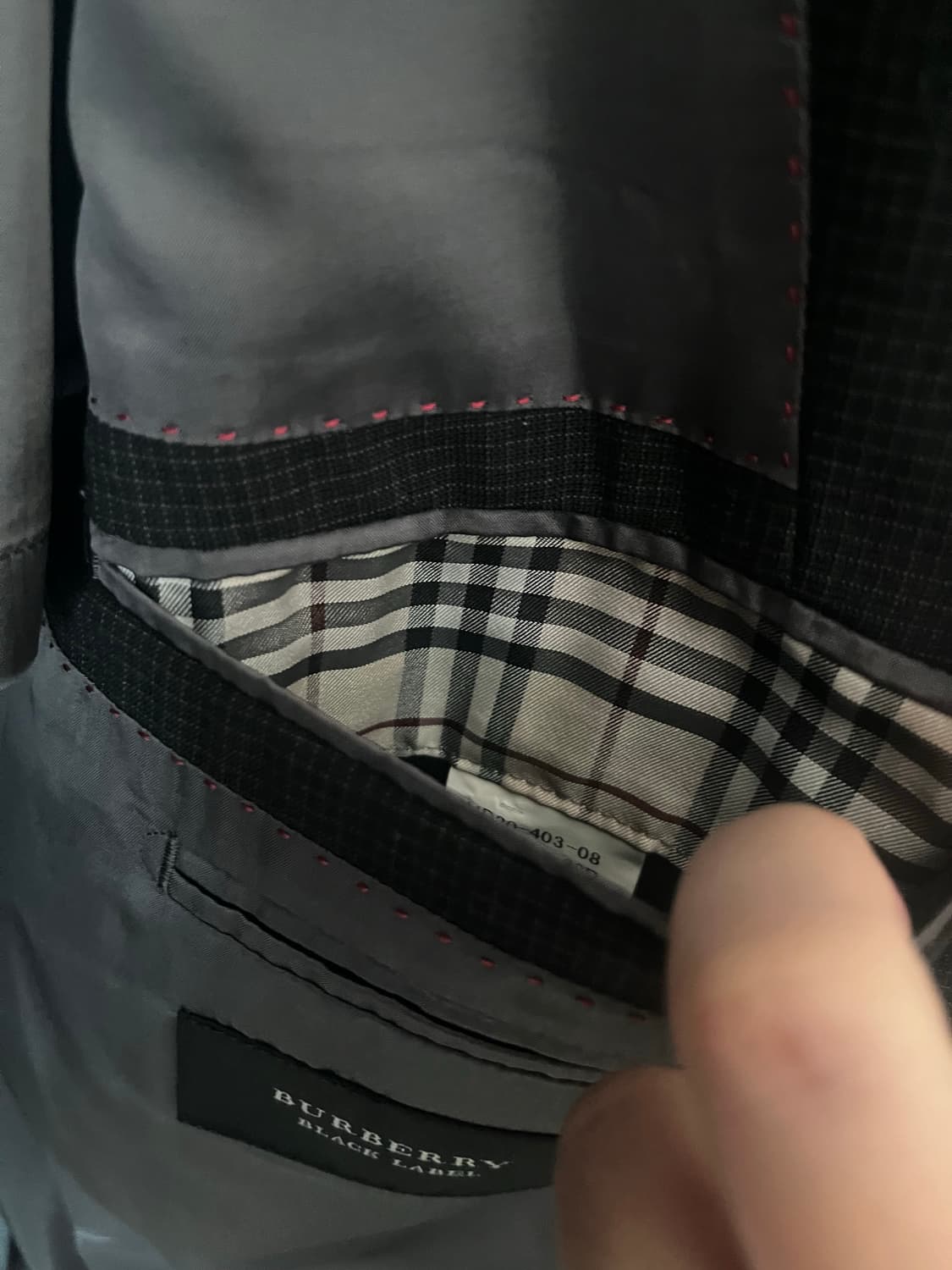 버버리 블랙라벨 썸머울 자켓 상품이미지3